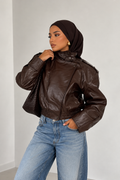 Veste effet cuir