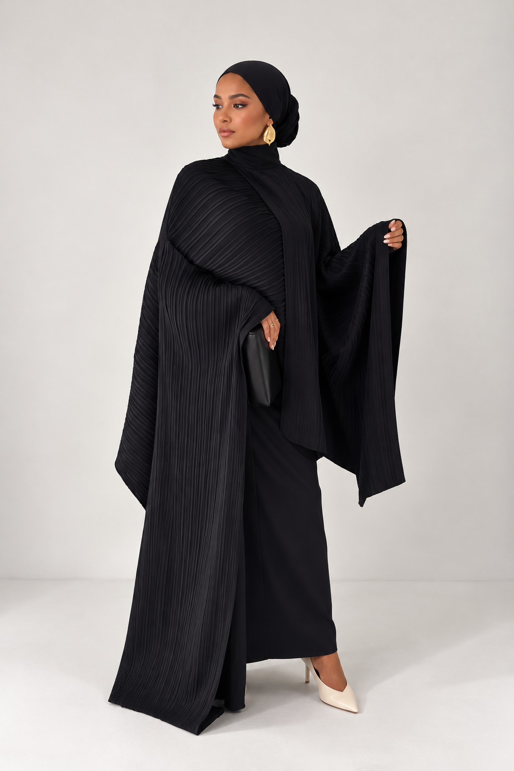 Ensemble cape plissée